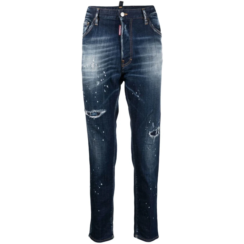 Dsquared2 Men's Blue Slim-Fit Denim Jeans - Slim Fit Jeans - 2XL - Jeans