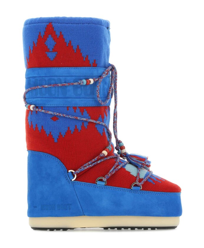 bottes-d-hiver-daim-et-tissu-multicolore