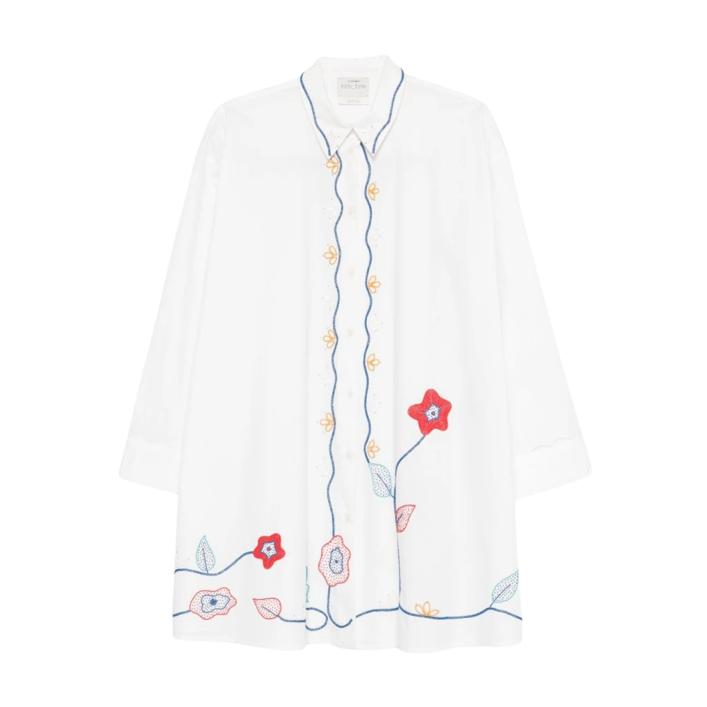 Forte Forte My Dress Crystal - Female - Shirt Dresses - White - S - Dresses