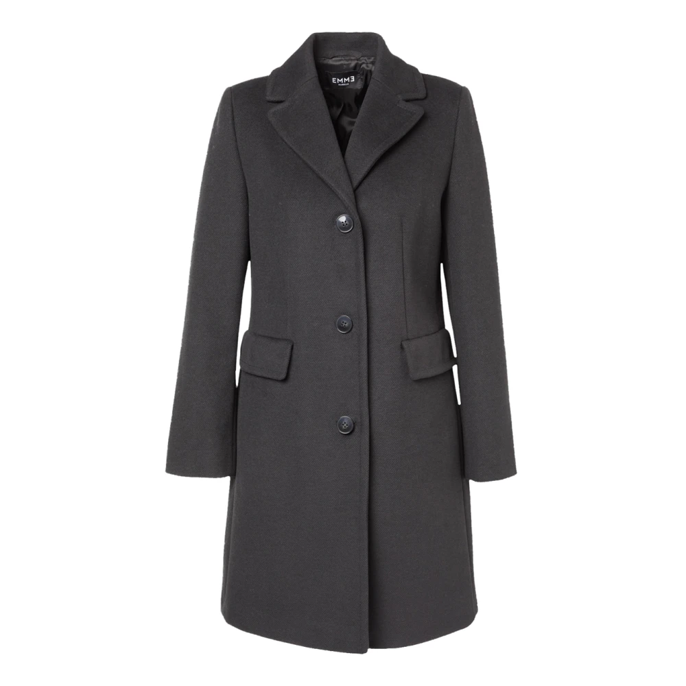 Marella Zwarte jas met kenmerkend embleem Black Dames