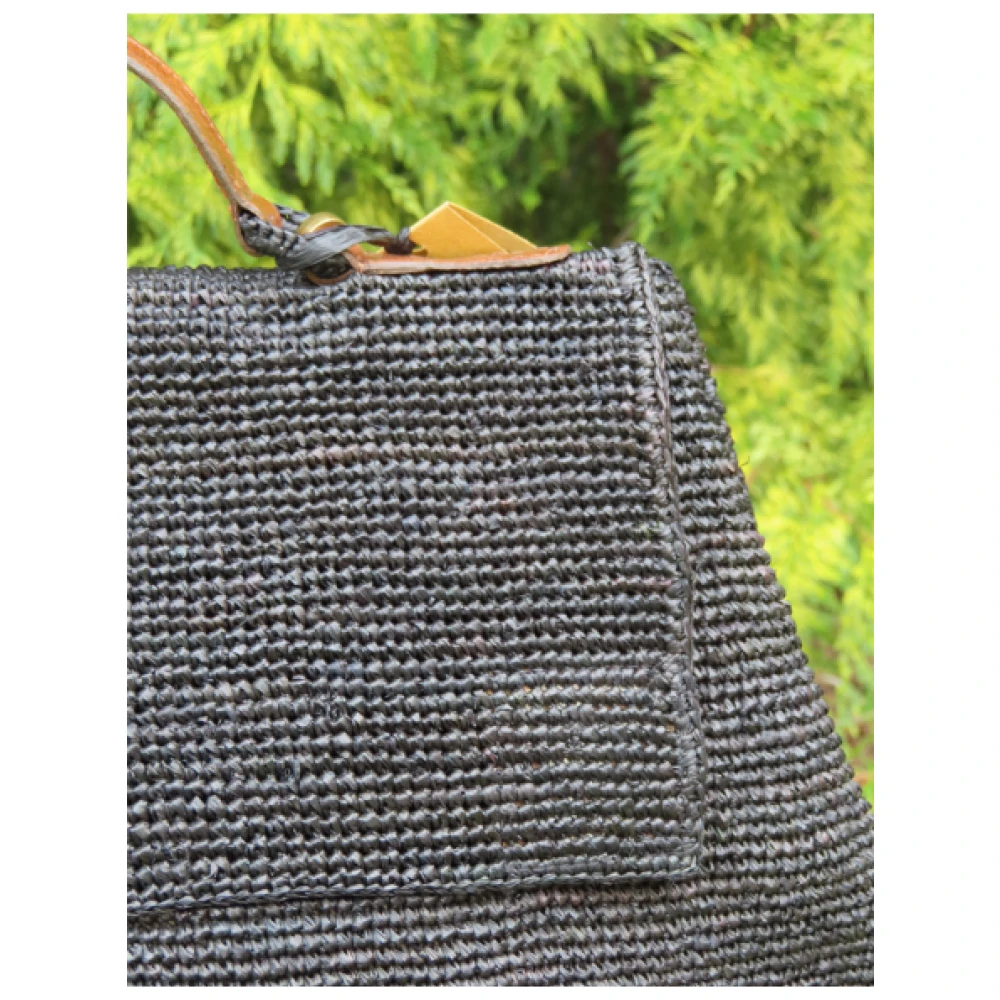 Ibeliv Lahady Raffia Handtas Black Dames