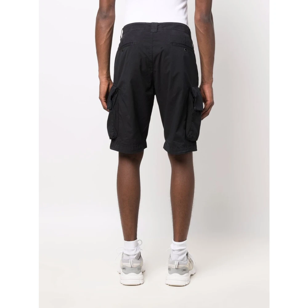 C.P. Company Utility Shorts in Twill Stretch Black Heren
