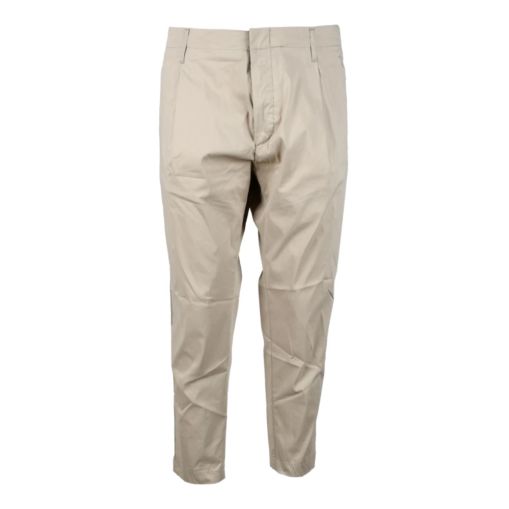 Dondup Katoenmix Stretchbroek Beige Heren