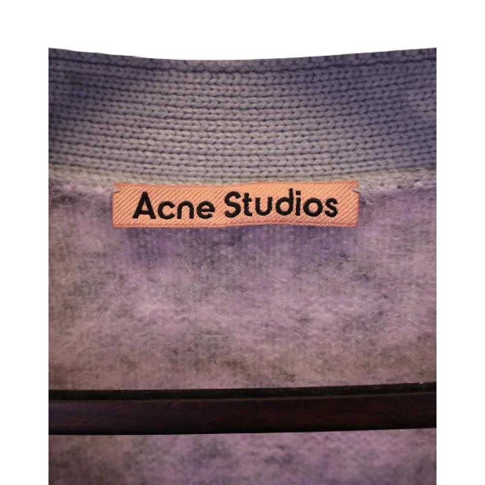 Acne Studios Pre-owned Wool outerwear Purple Dames