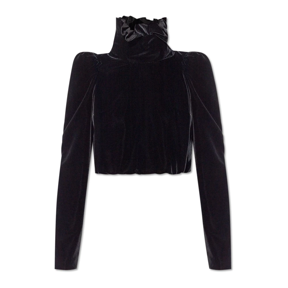 Alexander mcqueen Top met decoratieve kraag Black Dames