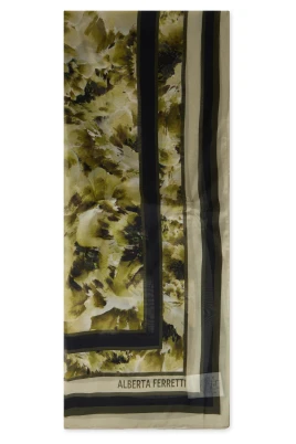 Blommig sidenscarf