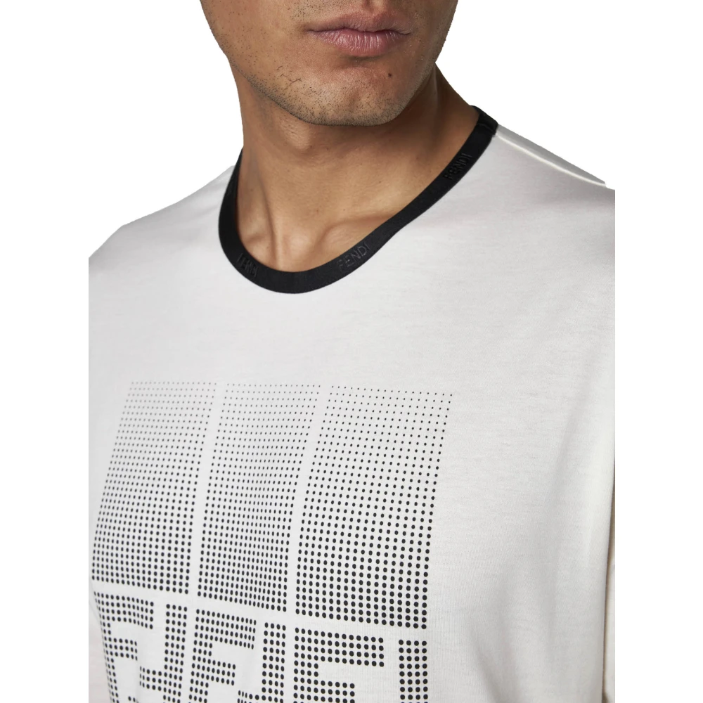 Fendi Natuurlijke T-shirts en Polos Beige Heren