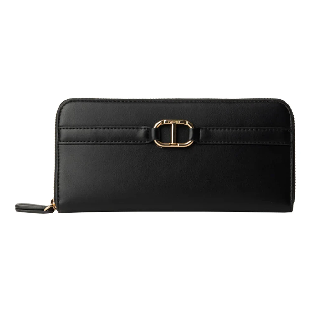 Twinset Zwarte ritsportemonnee Black Dames