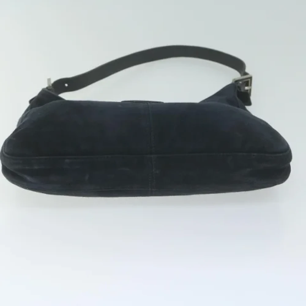 Fendi Vintage Pre-owned Suede fendi-bags Blue Dames