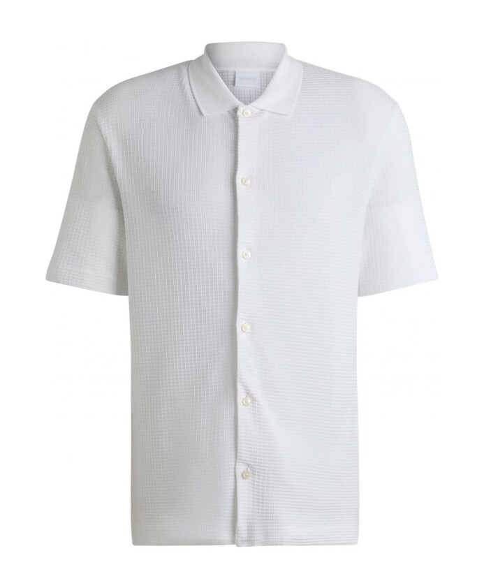 white-short-sleeve-shirt-with-waffle-texture