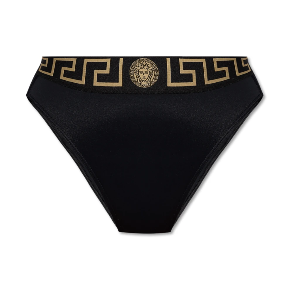 Versace Women's Black Swimsuit Bottom - Bikinis - M - Swimwear