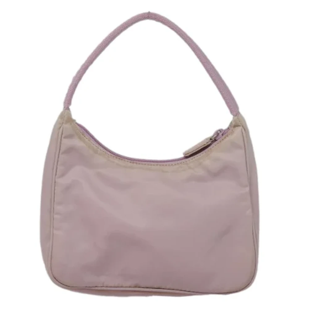Prada Vintage Pre-owned Nylon handbags Pink Dames