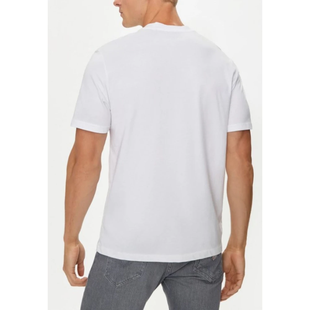 Guess Logo T-shirt White Heren