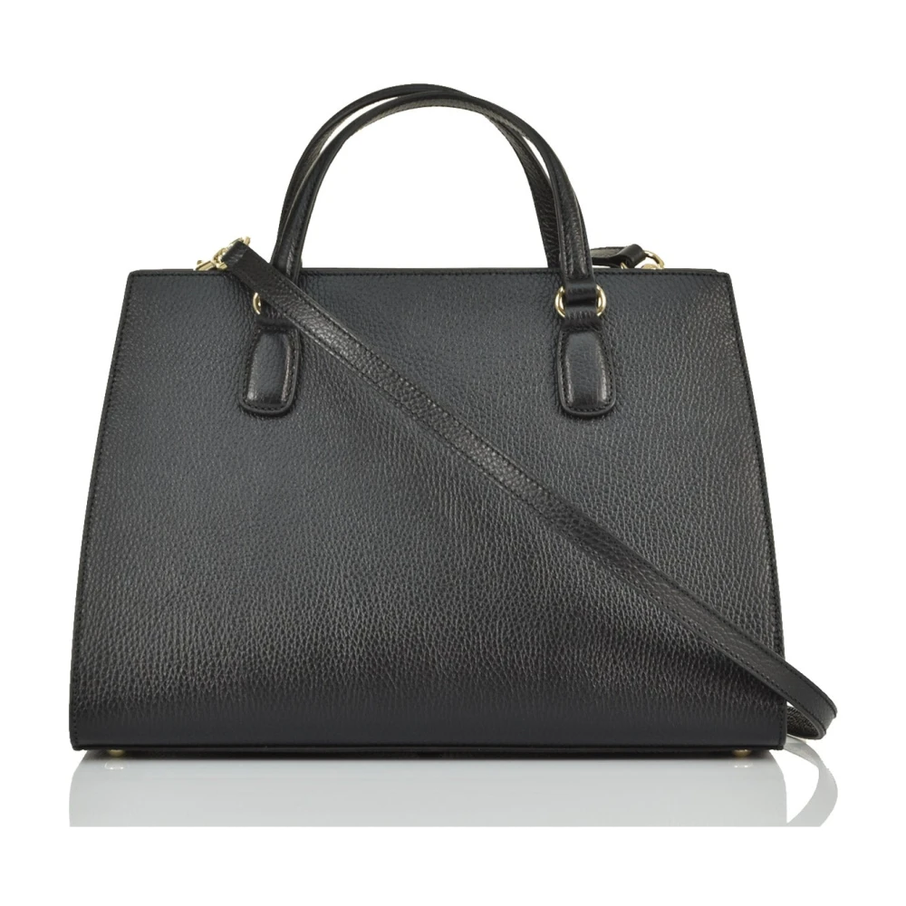 Gucci Soho Disco Top Handle Schoudertas van generfd leer Black Dames