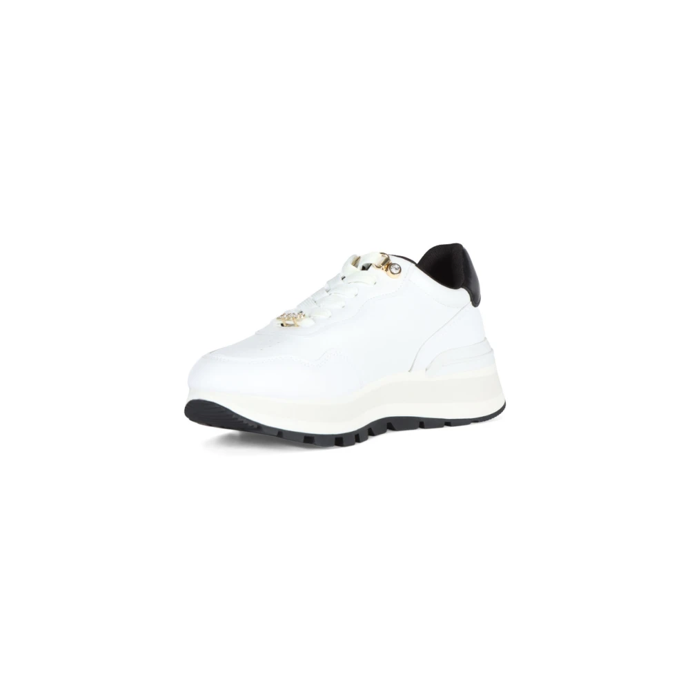 Liu Jo Geweldige Paillet Logo Sneakers White Dames