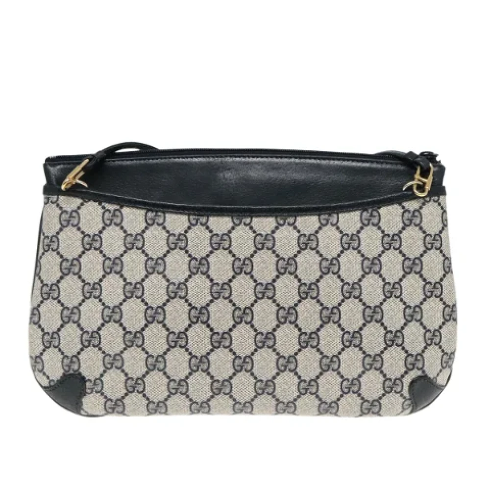 Gucci Vintage Pre-owned Leather gucci-bags Blue Dames