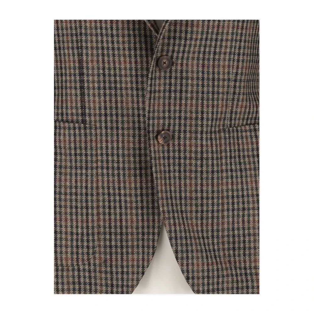 Tagliatore Wollen Jas Klassieke Revers Knoopsluiting Red Heren