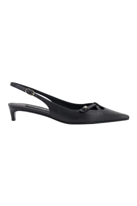 Monogram Läder Slingback Skor