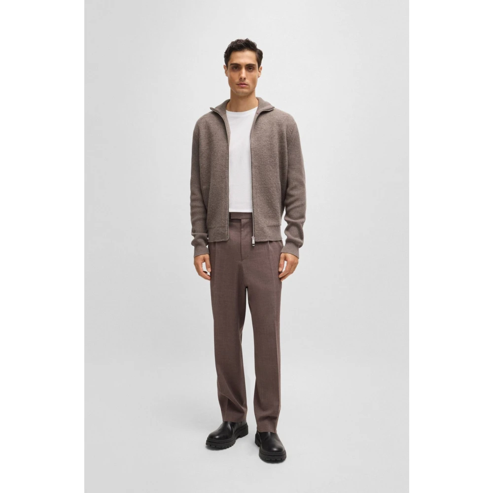 Boss Elegant Beige Cardigan Emeraviglio Brown Heren