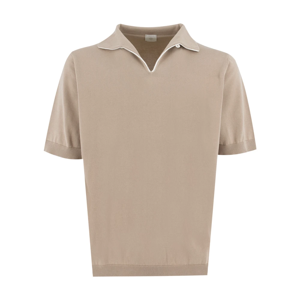 Eleventy Homme Beige Tops, Taille: Xl Polo Tricot