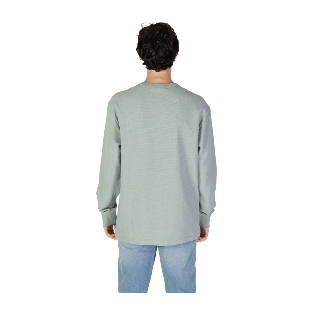 Calvin Klein Jeans Katoenen Crewneck Sweater Green Heren