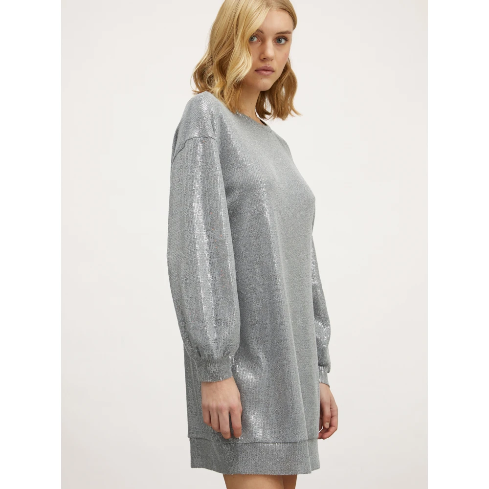 Motivi Sweatjurk met Shiny-Optik Gray Dames