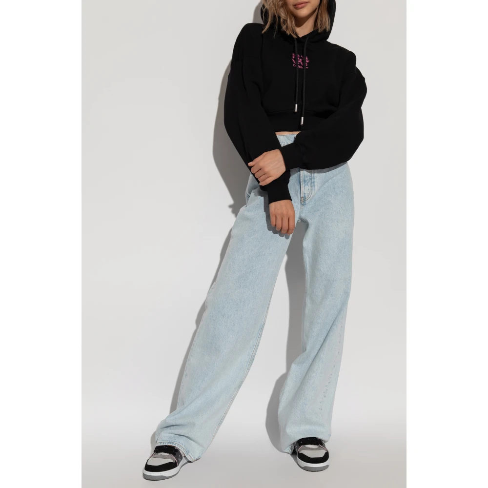 Off White Hoodie Black Dames