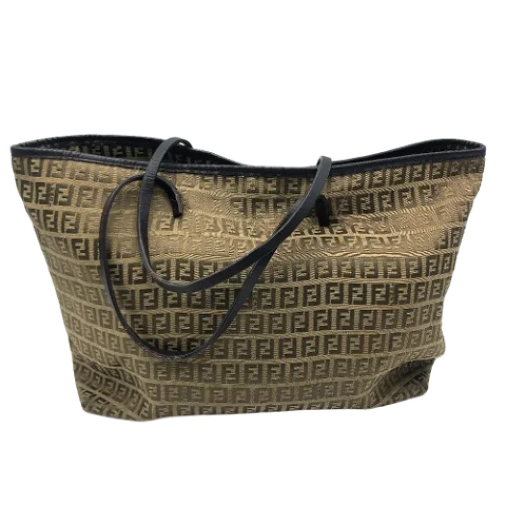 Fendi Vintage Pre-owned Canvas fendi-bags Beige Dames