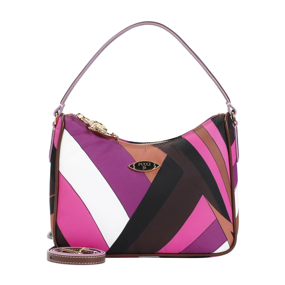 EMILIO PUCCI Roze Paarse Schoudertas Aw24 Multicolor Dames