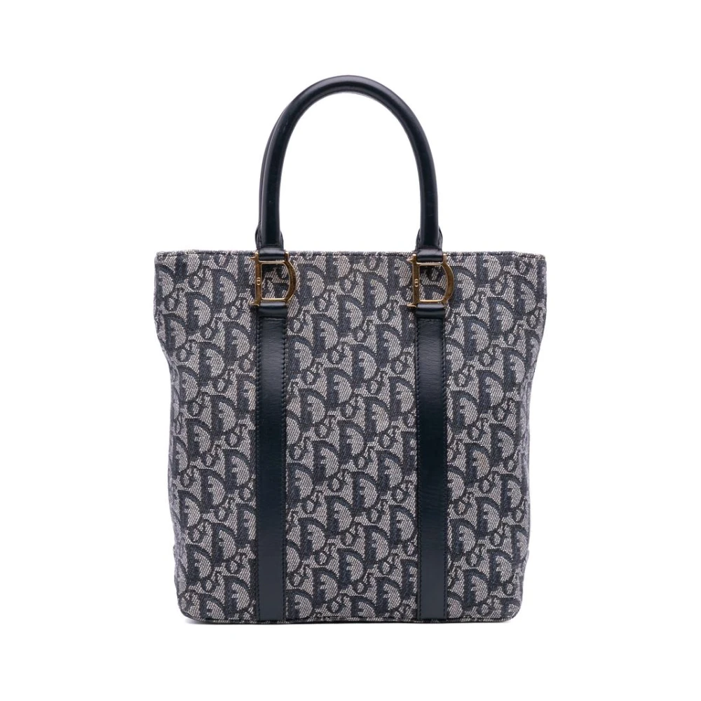 Dior Vintage Women's Blue Pre-Owned Printed Handbag