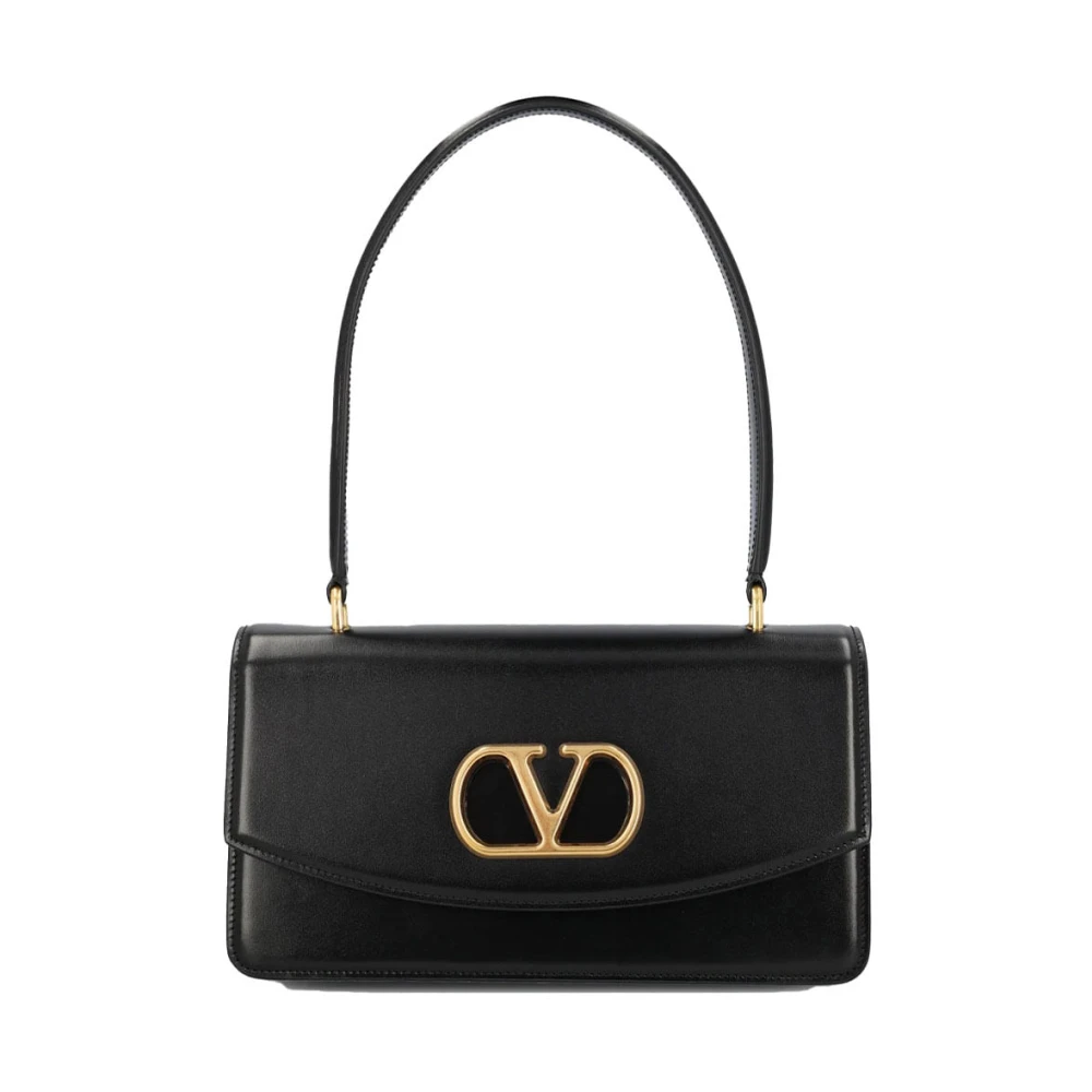 Valentino Garavani , Shoulder Bags, Female, Black, One Size, Vain Top Handle Bag