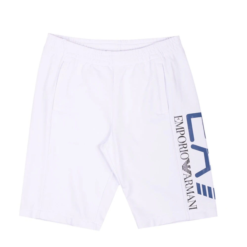 Emporio Armani Ea7 Men's White Casual Shorts, 2XL, Sweat Shorts 3Rps57pjlsz1100