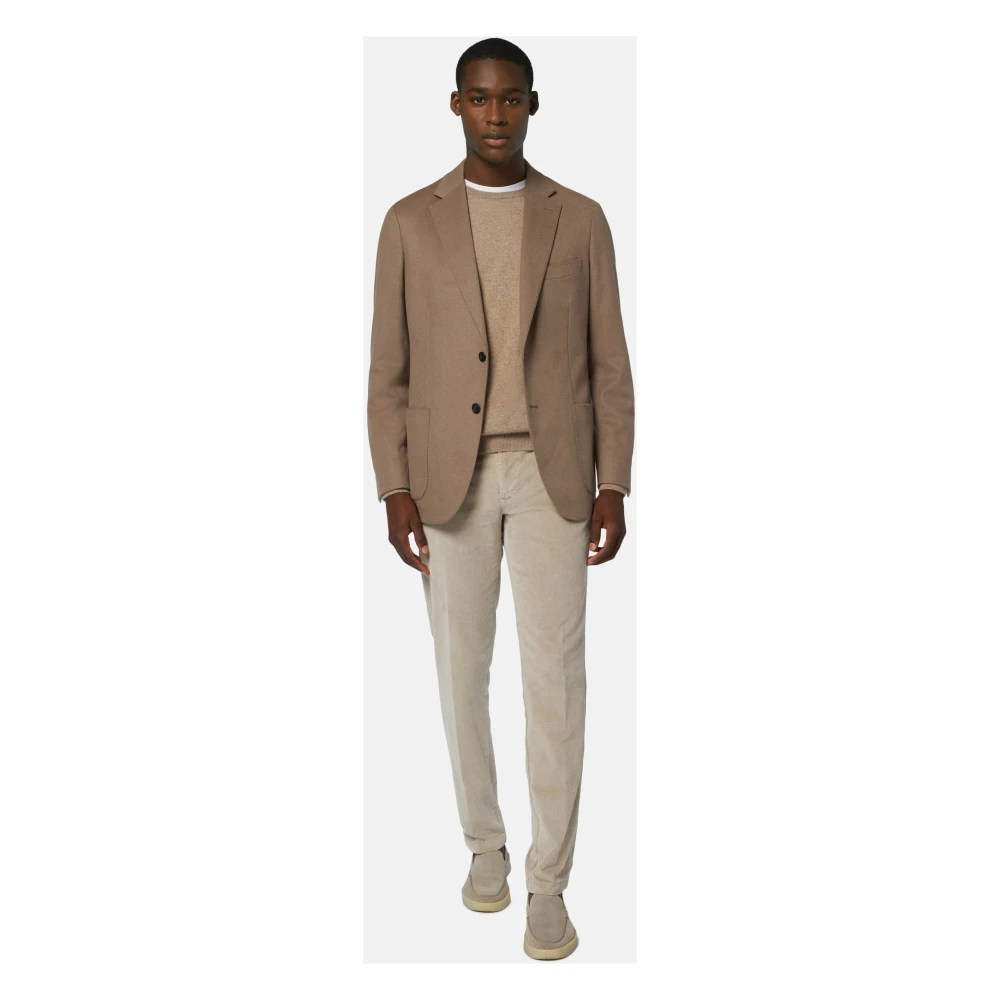 Boggi Milano Cashmere Jas Beige Heren