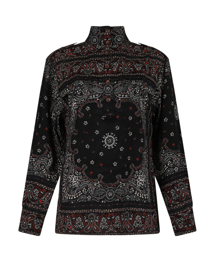 paisley-print-utility-blouse