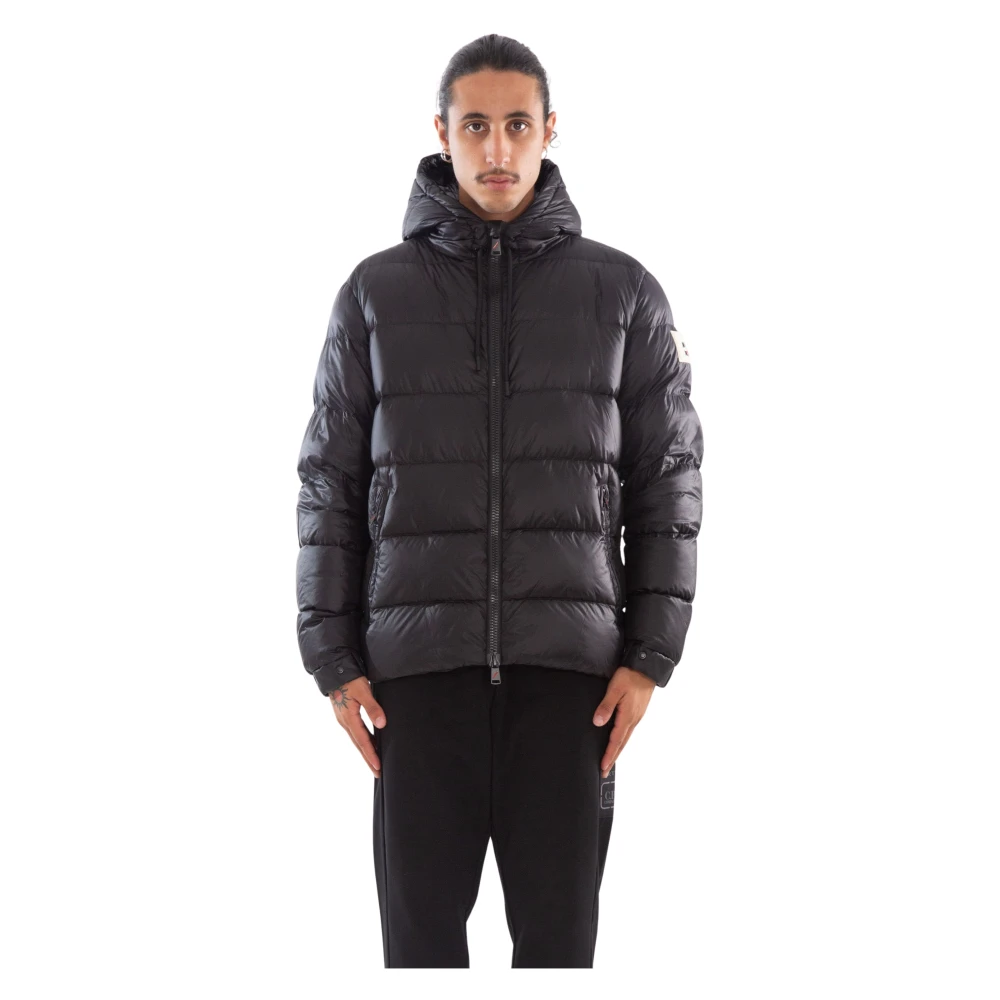 Afterlabel Glanzende Hooded Donsjas Black Heren