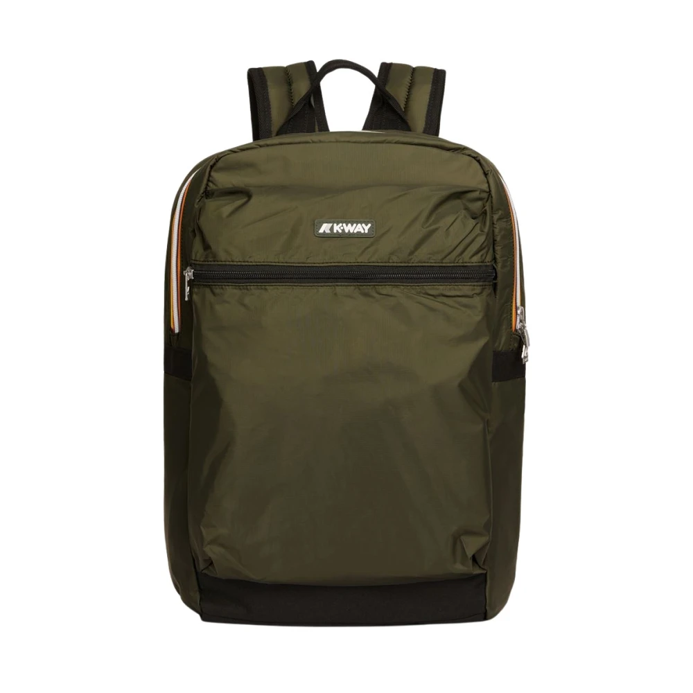 K-Way Unisex Groente Tassen Groen, One Size, Nylon, Laon Rugzak