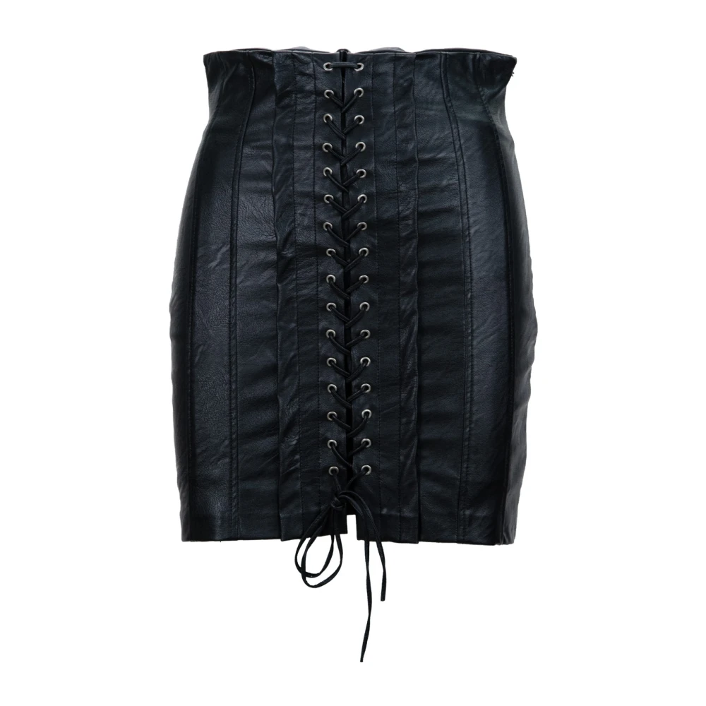 Aniye By Korte Jurk met Vierkante Halslijn Black Dames