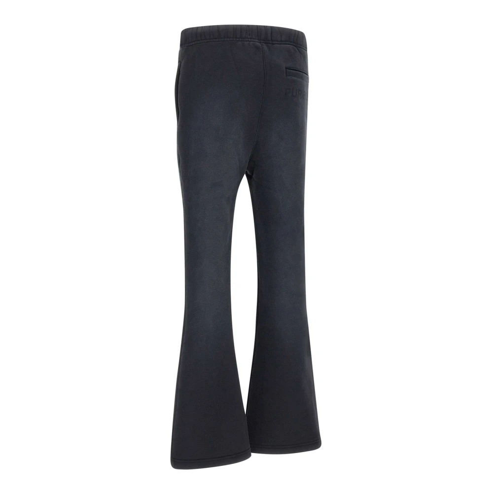 Purple Brand Navy Blue Katoenen Jogger Broek Black Dames