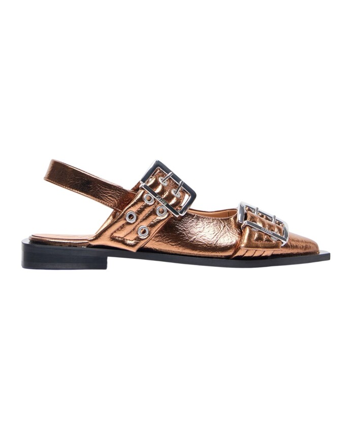 metallic-buckle-ballerina-flats