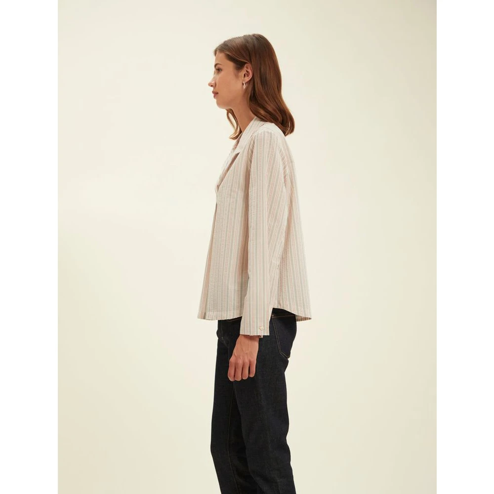 Ines De La Fressange Paris Gestreepte Katoenen Blouse Multicolor Dames