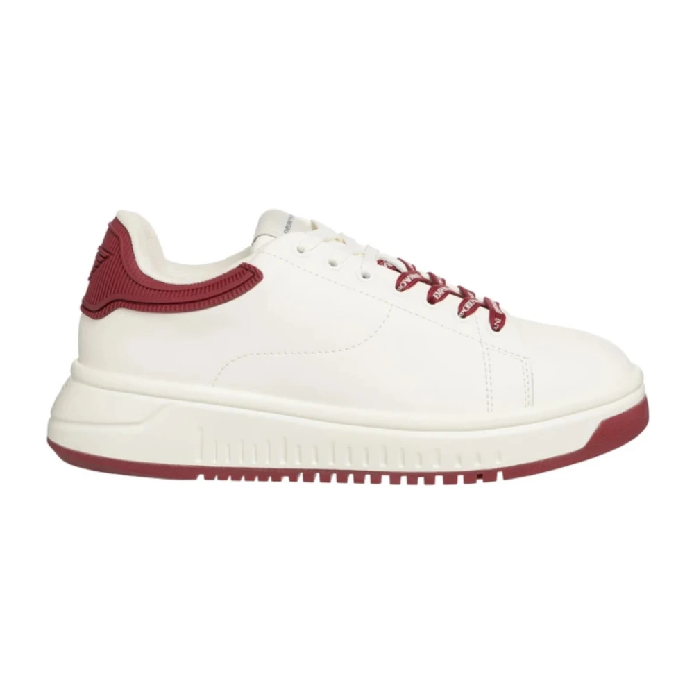 Emporio Armani Witte lage sneakers X4X264Xn001U167 Heren Schoenen
