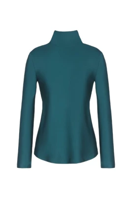 Elegant Grön Silkesblus