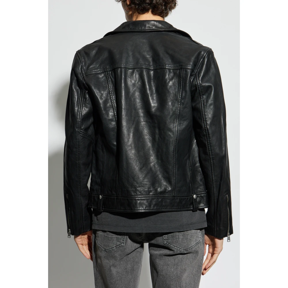 AllSaints Leren Jack Milo Black Heren