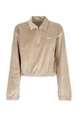 Chenille Sweatshirt Pullover Silvergrå