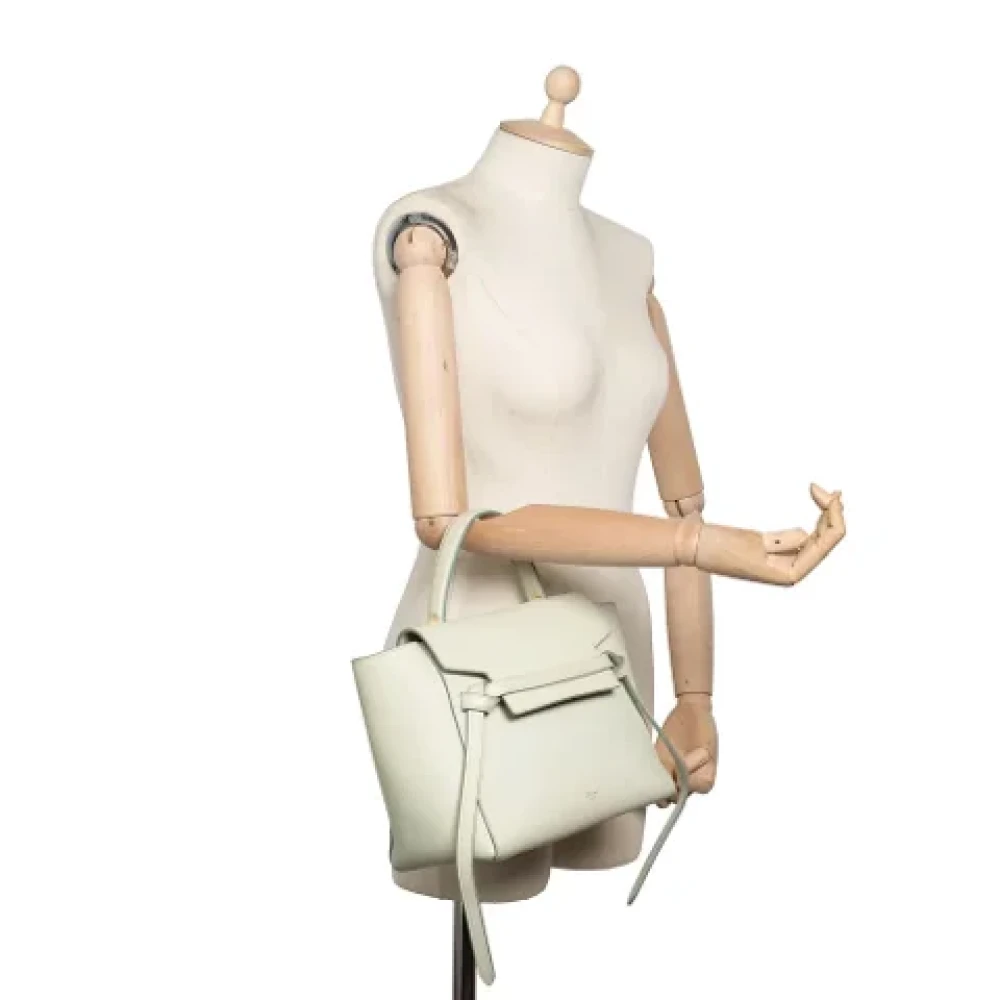 Celine Vintage Pre-owned Leather celine-bags Green Dames