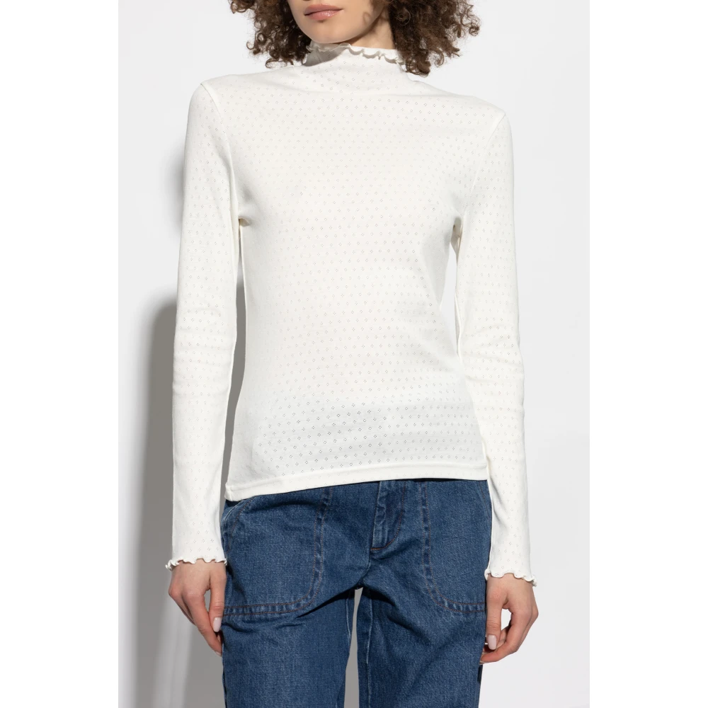 A.p.c. Moulante Longue Manche Haut Beige Dames