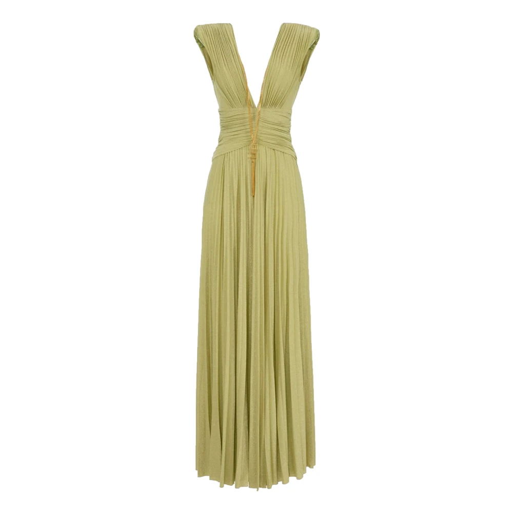 Elisabetta Franchi Avondjurk met Ketting Green Dames
