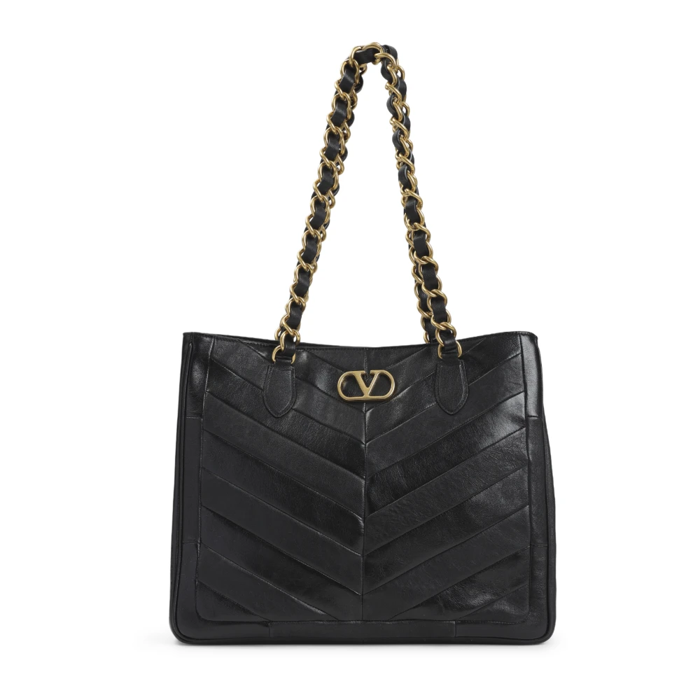 Valentino Garavani , Shoulder Bags, Female, Black, One Size, Laseine Shopping Bag