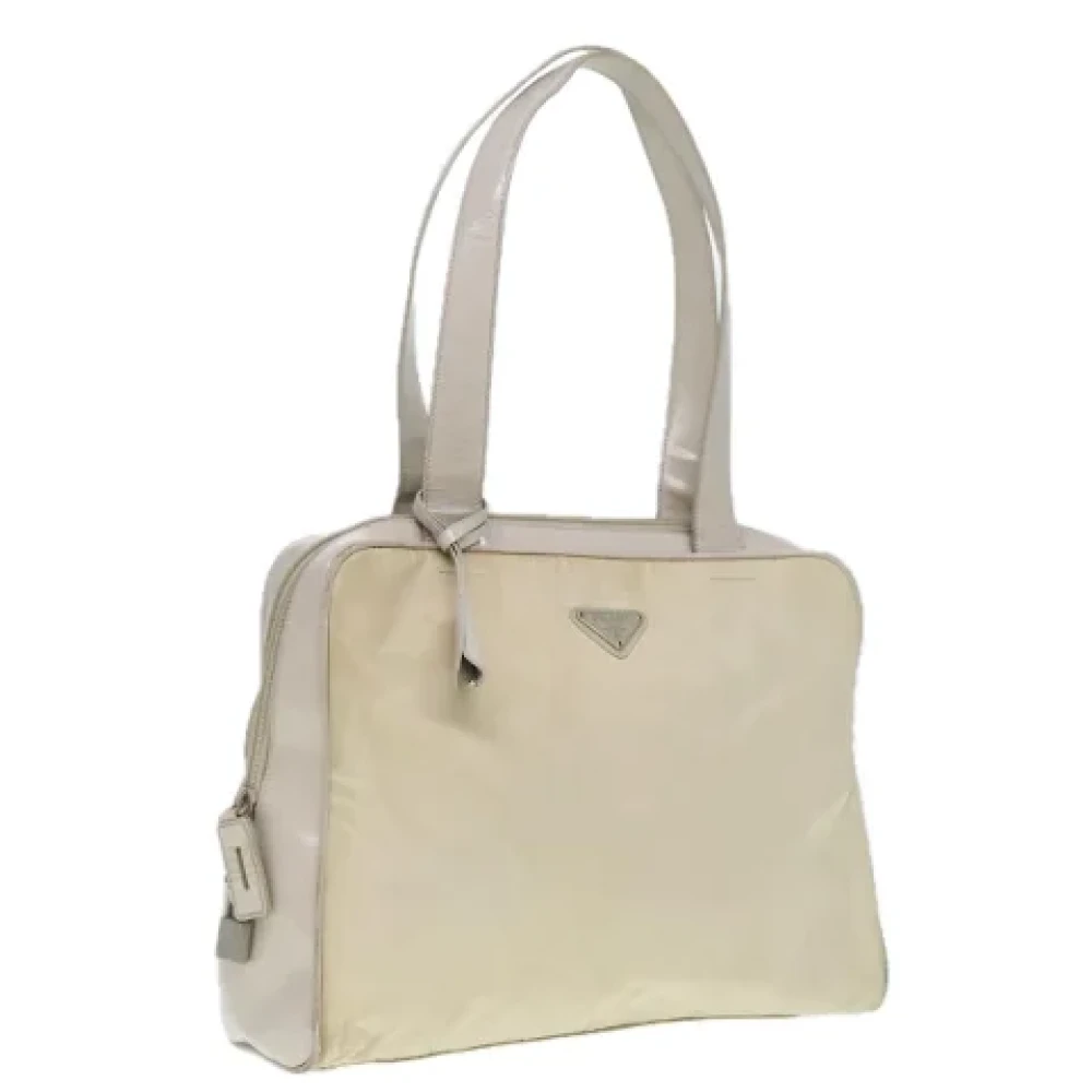 Prada Vintage Pre-owned Nylon totes Beige Dames