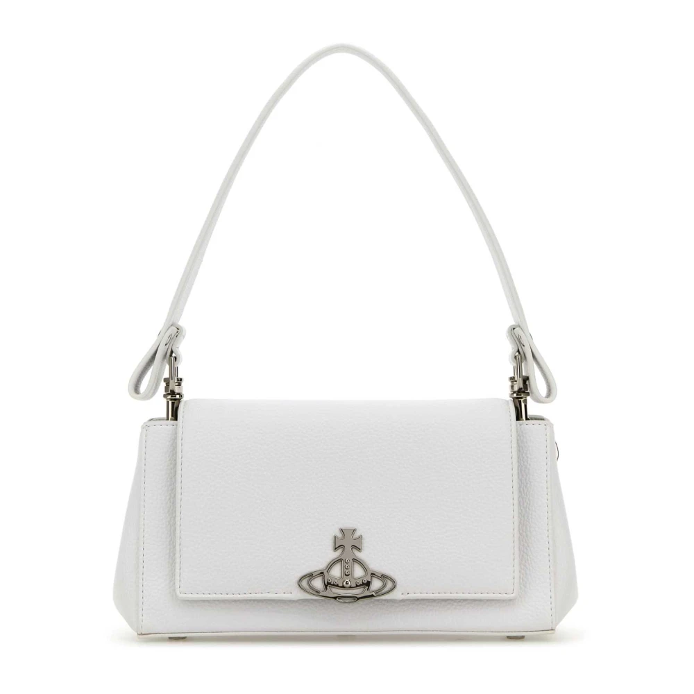 Vivienne Westwood Hazel Schoudertas in wit synthetisch leer White Dames
